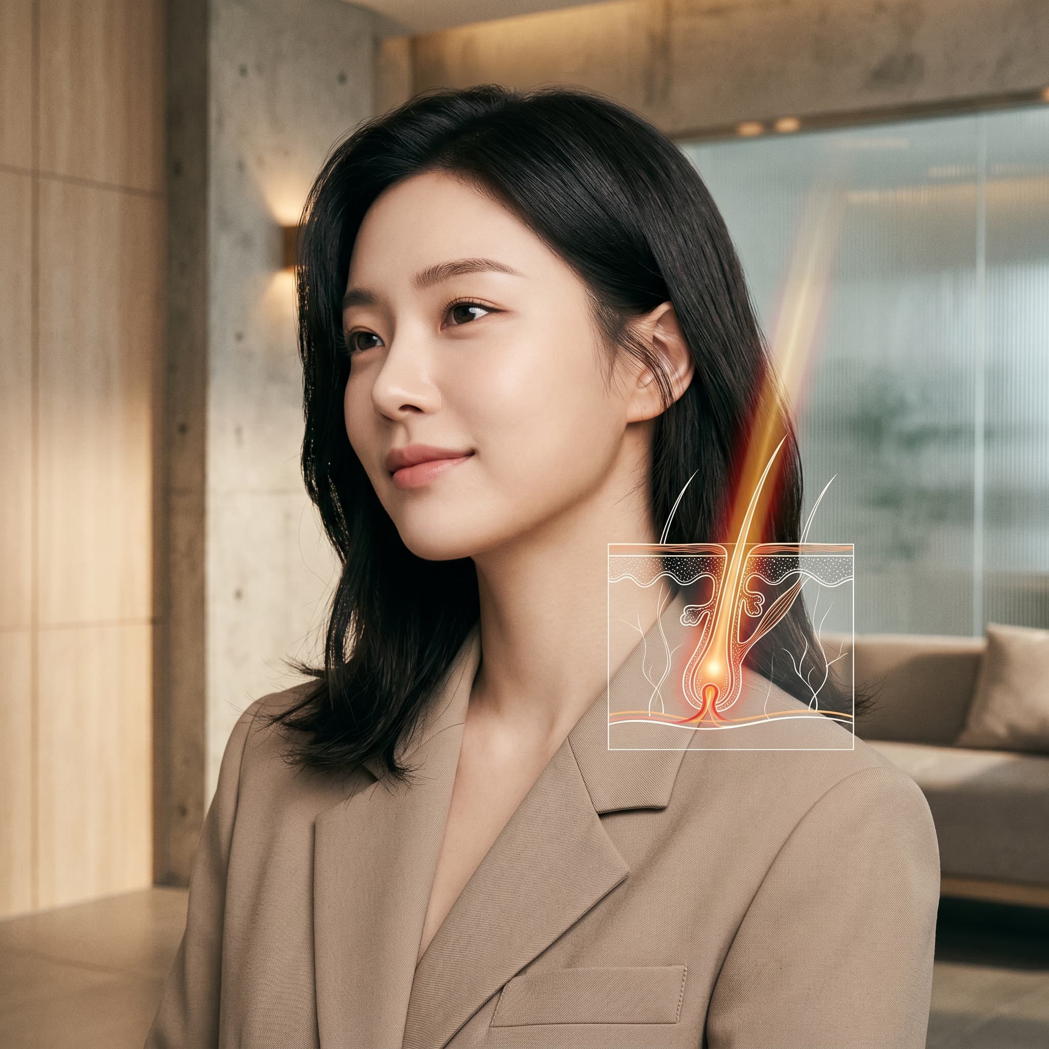 모낭만 선택적으로 파괴