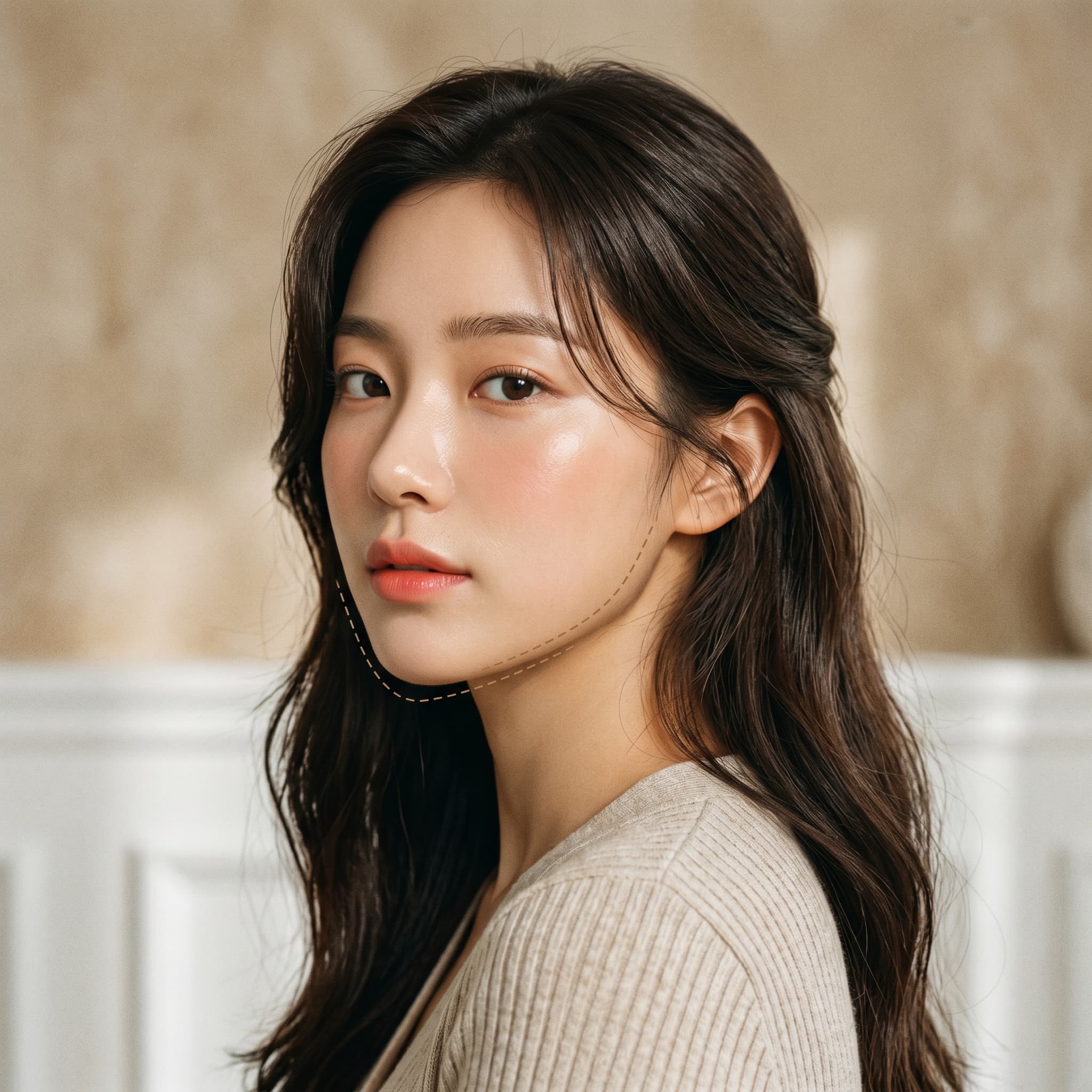 샤인유 자체 처방으로 V라인 디자인