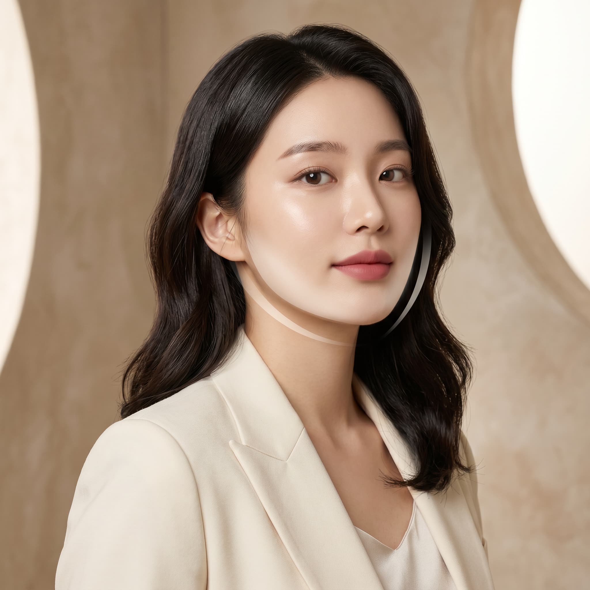 뚜렷한 라인을 부드럽게 정리