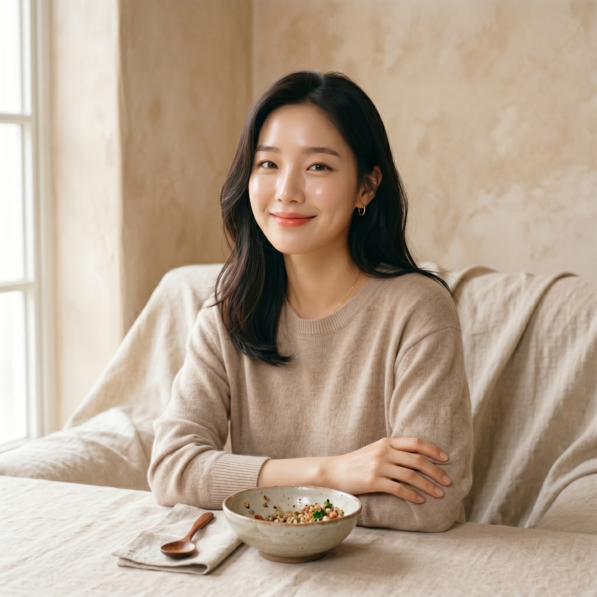 위 배출이 늦춰져 포만감이 길게 유지되고 간식 욕구가 줄어듭니다