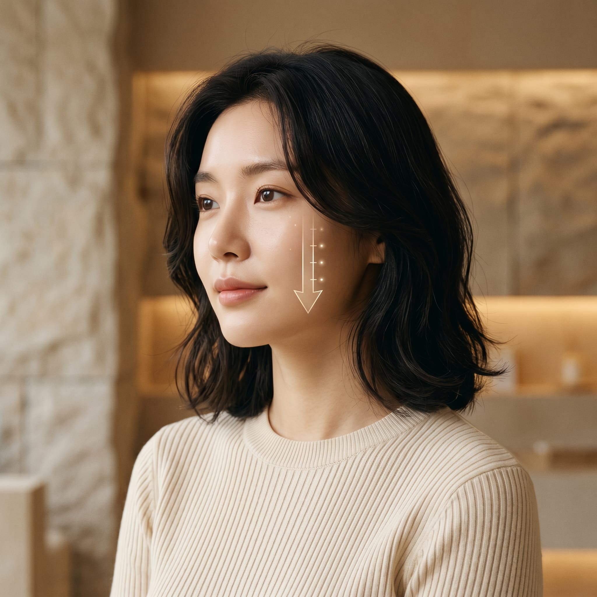표층이 아닌 깊은 진피층에서 시작